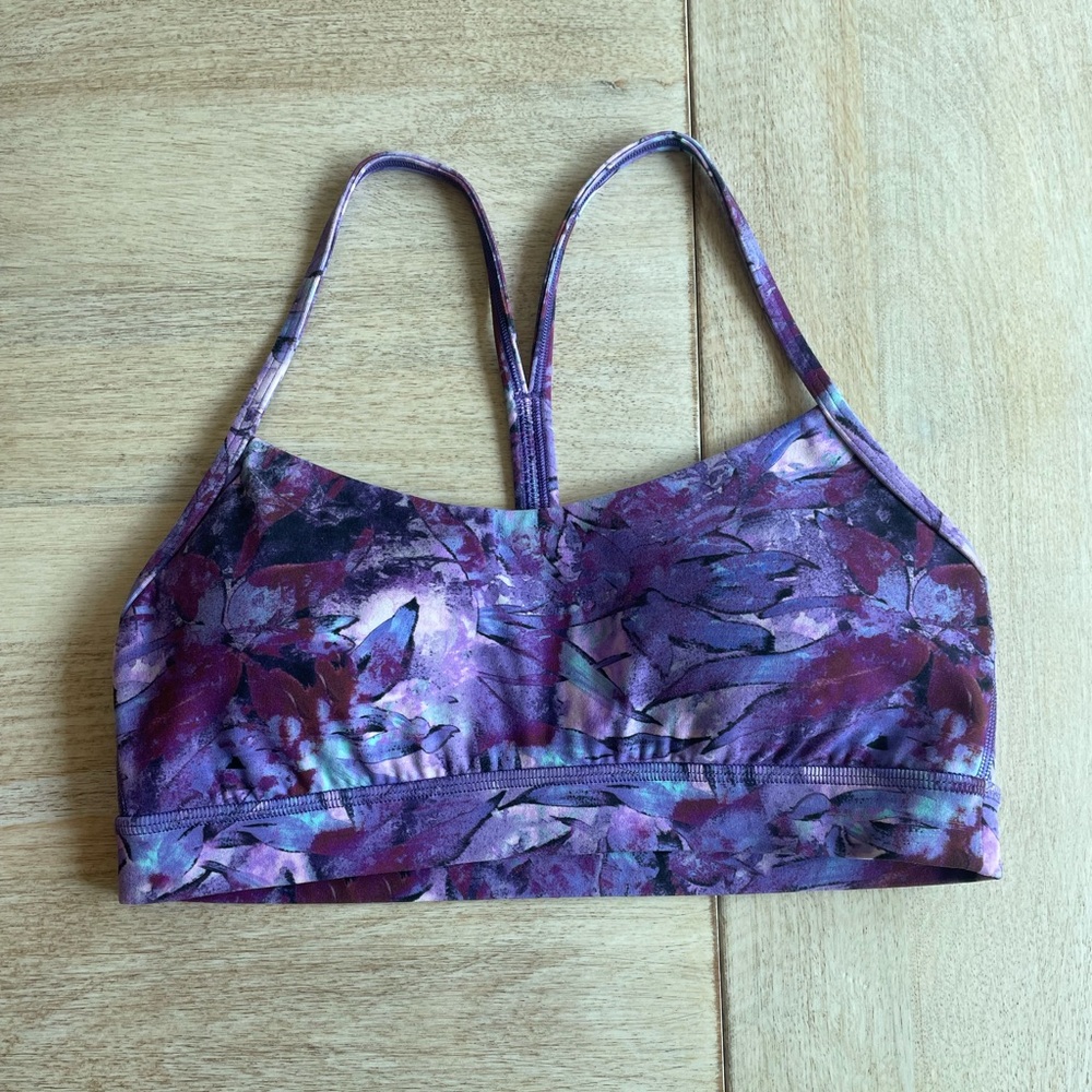 Lululemon Flow Y Bra Nulu - Iridescent Floral Multi